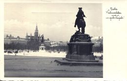 Wien - Blick Gegen Rathaus. Frohe Weihnachten Und Ein Gutes Neujahr 1950 (002000) - Ringstrasse