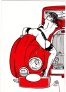 QUENTIN Etienne   - Automobile  BUGATTI -  Erotisme Femme Nue  -  CPM  10,5x15  TBE   1985 Neuve - Quentin