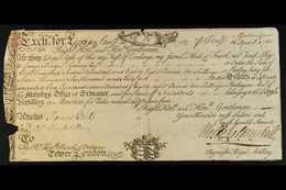 BRITISH OCCUPATION OF MARTINIQUE 1762 (16th April) Bill Of Exchange For £1788.10s Payable To George Bridges Rodney Esq.  - Andere & Zonder Classificatie