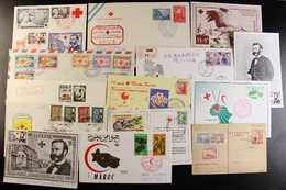 RED CROSS 1940's-2000's Interesting World (no Europe) Collection Of Philatelic Special Covers, First Day Covers & Cards  - Unclassified