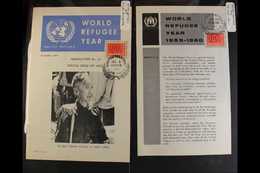 REFUGEES A Fine, UNITED NATIONS 1960's To 1990's Collection Of Covers, Cards, Sheeltets, Folders, Printed Leaflets, Head - Sin Clasificación