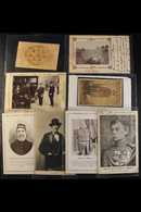 1870's-1900's An Interesting Group Of Original Photos & Picture Postcard Portraits Of Soldiers, Generals & Politicians,  - Autres & Non Classés