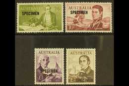 1963-65 "SPECIMENS" Explorer Specimen Overprinted Set, SG 357s/60s, Never Hinged Mint. Superb (4 Stamps) For More Images - Andere & Zonder Classificatie