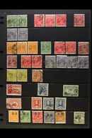 OFFICIALS 1914-1933 VALUABLE USED COLLECTION With Shade & Postmark Interest On Stock Pages, Inc 1914-21 Set Inc 4d Lemon - Altri & Non Classificati