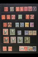 1861-1935 USED SELECTION Presented On A Stock Page. Includes 1861-62 1d Lake (SG 4, Repaired), 1862 6d Lavender-grey (SG - Andere & Zonder Classificatie