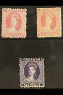 1863-77 MINT SELECTION Crown CC Watermark, Perf 12½, 4d Bright Rose (SG 26), 4d Dull Rose (SG 27) & 6d Deep Violet With  - Altri & Non Classificati