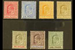 1902-10 Watermark Crown CA Complete Set, SG 62/70, Fine Mint, Mostly Very Fine. (7 Stamps) For More Images, Please Visit - Autres & Non Classés