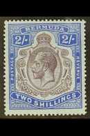 1918-22 2s Purple And Blue, Damaged Leaf At Bottom Right, SG 51bf, Fine Mint. For More Images, Please Visit Http://www.s - Bermudas