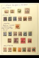 1885-1921 ATTRACTIVE COLLECTION In Hingeless Mounts On Album Pages, Mint And Used, Mostly Fine And Fresh. Note 1885-88 B - Brits-Levant