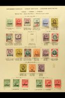 1885-1921 VERY FINE MINT COLLECTION Presented On Printed Album Pages. Includes Turkish Currency 1885 40p On 2½d, 1887-96 - Levante Británica