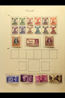 1944-1960 FINE MINT COLLECTION On Pages, ALL DIFFERENT, Inc Muscat 1944 Opts Both Sets, Br PA In Eastern Arabia 1948 Wed - Bahrein (...-1965)