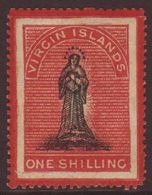 1867 1s Black And Rose Carmine, Superimposed Frames SG 19, Fine Mint,  For More Images, Please Visit Http://www.sandafay - British Virgin Islands
