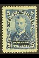 1897-1918 5c Blue MAJOR RE-ENTRY (position 1), Unitrade 85i, Mint, Fresh, Scarce. For More Images, Please Visit Http://w - Autres & Non Classés