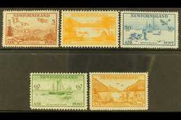 1933 AIR Set, SG 230/34, Very Fine Mint - The 75c With Watermark Top Of Shield To Left, SG 234w. (5 Stamps) For More Ima - Other & Unclassified