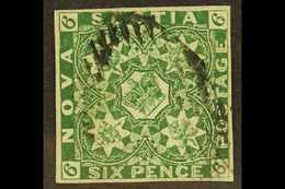 1851 6d Deep Green, SG 6, Very Fine Used With Good Clear Margins All Round, Neat Cancel And Deep Even Colour. For More I - Sonstige & Ohne Zuordnung