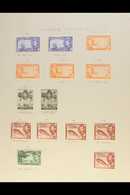 1938-49 SPECIALIZED COLLECTION. A Very Fine Mint Collection On 6 Album Pages, Most Stamps Being From The 1938-48 Pictori - Kaaiman Eilanden