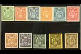 REVENUE STAMPS - PROOFS Perkins Bacon & Co. "Timbre Nacional" Set (1c To 20p) - IMPERF PROOFS On Thin Paper, Very Fine U - Colombia