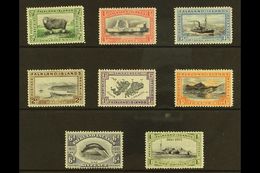 1933 Centenary Set Complete To 1s, SG 127/134, Fine Mint. (8 Stamps) For More Images, Please Visit Http://www.sandafayre - Falkland