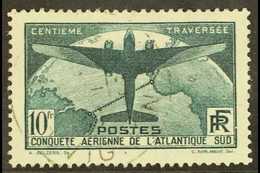 1936 10f Green "Transatlantic", Yv 321, SG 554, Very Fine Cds Used (1 Stamp) For More Images, Please Visit Http://www.sa - Altri & Non Classificati