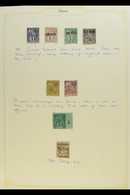 BENIN 1892-94 Clean Collection On Album Pages, Includes 1892 "BENIN" Overprints With 1c Mint, 4c And 5c Unused, And 10c  - Autres & Non Classés