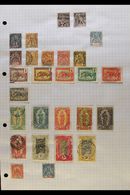 CONGO 1891-1933 All Different FINE USED Collection On Pages. With 1891-92 5c On 25c And 10c On 25c; 1892-1900 "Tablet" M - Other & Unclassified