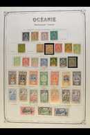 OCEANIA 1892-1956 COMPREHENSIVE FINE MINT COLLECTION On Pages, All Different, Highly COMPLETE For The Period, Inc 1892 T - Andere & Zonder Classificatie