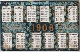 CPA Année Circulé 1906 Calendrier - Nieuwjaar