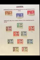 1937-1949 COMPLETE SUPERB MINT COLLECTION On Leaves, All Different, Inc 1938-46 Elephant Set, 1948 Wedding Set Etc. Love - Gambie (...-1964)