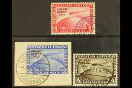 1931 Graf Zeppelin "Polar Flight" Set Complete, Mi 456/8, Very Fine And Fresh Used. (3 Stamps) For More Images, Please V - Altri & Non Classificati