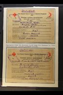 WORLD WAR II - POW'S IN RUSSIAN CAMPS A Collection Of VINKEN FAMILY Censored Printed P.O.W. Cards (including Red Cross C - Other & Unclassified