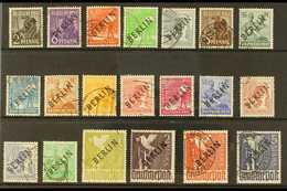 1948 "BERLIN" Overprinted Complete Definitive Set, Mi 1/20, SG B1/B20, Very Fine Used With Andreas Schlegel Photo Certif - Sonstige & Ohne Zuordnung