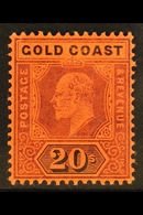 1902 20s Purple And Black On Red, SG 48, Very Fine Mint.  For More Images, Please Visit Http://www.sandafayre.com/itemde - Costa D'Oro (...-1957)