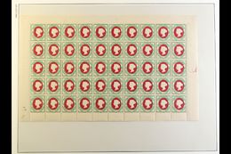 1887 1½d COMPLETE SHEET An Attractive & Seldom Seen, Never Hinged Mint, Queen Victoria COMPLETE SHEET (10 X 5 Stamps - 2 - Heligoland (1867-1890)