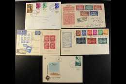 1948-1999 COVERS COLLECTION IN 4 ALBUMS Including Numerous Tabbed Sets On Unaddressed First Day Covers. Note 1948 Coins  - Andere & Zonder Classificatie