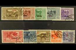 DODECANESE ISLANDS PATMO 1932 Garibaldi Set, SG 89/98, Sassone S.68, Very Fine Used (10). For More Images, Please Visit  - Autres & Non Classés