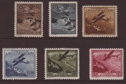 1930 Airs Complete Set, Mi 108/113, Very Fine Mint, The 25rp With "line Through 25"variety Mi 110 III. (6 Stamps) For Mo - Andere & Zonder Classificatie