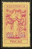 1945-47 50a Lilac And Buff, Charity Tax, Perf 11½, Hong Kong Printing, SG C414, Very Fine Never Hinged Mint, Without Gum - Altri & Non Classificati