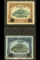 KEDAH 1919 50c On $2 And $1 On $3, SG 24/25, Very Fine Mint. (2) For More Images, Please Visit Http://www.sandafayre.com - Other & Unclassified