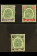 NEGRI SEMBILAN 1895 15c, 25c And 50c "Tigers", SG 11, 13, 14, Very Fine And Fresh Mint. (3 Stamps) For More Images, Plea - Andere & Zonder Classificatie