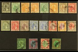 PERAK 1903 Sultan Iskandar "full Face" Set Complete, SG 103/21 Very Fine Used. (19 Stamps) For More Images, Please Visit - Sonstige & Ohne Zuordnung