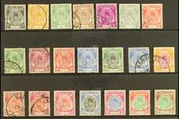 PERLIS 1951-55 Raja Putra Definitive Complete Set, SG 7/27, Used (21 Stamps) For More Images, Please Visit Http://www.sa - Autres & Non Classés