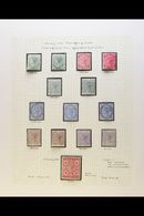 1885-1899 ATTRACTIVE FINE MINT COLLECTION On Leaves, Inc 1885-90 Sets (x2) With Shades Inc 2½d (x2), 1886 5s, 1899-1901  - Malta (...-1964)