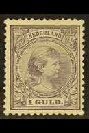 1891-94 1g Slate-violet (NVPH 44, SG 157), Mint, Hinge Thin And Slightly Short Perf At Left, But Fresh And Attractive.   - Altri & Non Classificati