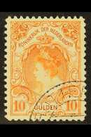 1905 Wilhelmina 10g Orange-red (NVPH 80, SG 198), Very Fine Used. Lovely! For More Images, Please Visit Http://www.sanda - Andere & Zonder Classificatie