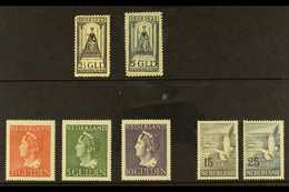 1923-1951 HIGH VALUES MINT SELECTION With 1923 Anniversary Of Accession 2½g & 5g Top Values (SG 268/69); 1946 Wilhelmina - Autres & Non Classés