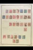 1874-1878 SIDEFACE ISSUES. USED COLLECTION With Shades, Perf Types & Postmark Interest Presented On Leaves, Inc 1874-78  - Other & Unclassified