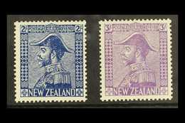 1926-34 2s Deep Blue (inv Wmk) And 3s Mauve SG 466a/67, Fine Mint. (2 Stamps) For More Images, Please Visit Http://www.s - Andere & Zonder Classificatie