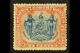 1897 24c Blue And Lake, Corrected Inscription, SG 111, Fine Mint. For More Images, Please Visit Http://www.sandafayre.co - North Borneo (...-1963)