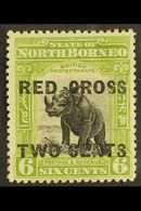 1918 Red Cross Opt'd 6c + 2c Apple Green (9mm Spaced Surcharge), SG 221bc, Fine Mint For More Images, Please Visit Http: - Borneo Del Nord (...-1963)