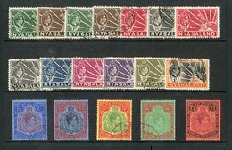 1938-44 KGVI Defin Set, SG 130/43, Fine Used (18 Stamps) For More Images, Please Visit Http://www.sandafayre.com/itemdet - Nyasaland (1907-1953)